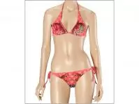 ed hardy femmes maillots de bain hardy8001-rose rouge-ed